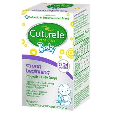 CULTURELLE® STRONG BEGINNING PROBIOTIC + DHA DROPS